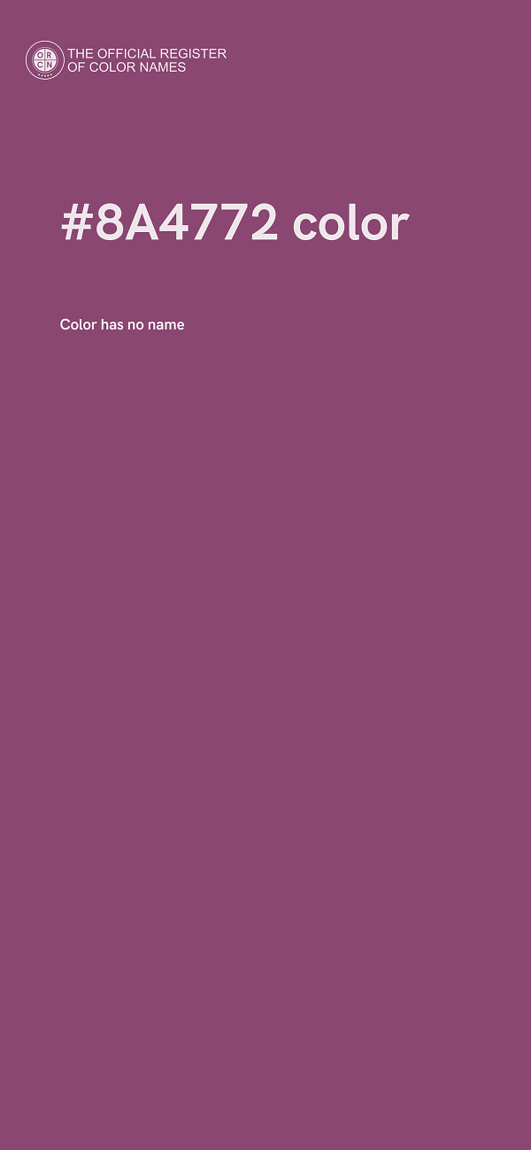 #8A4772 color image