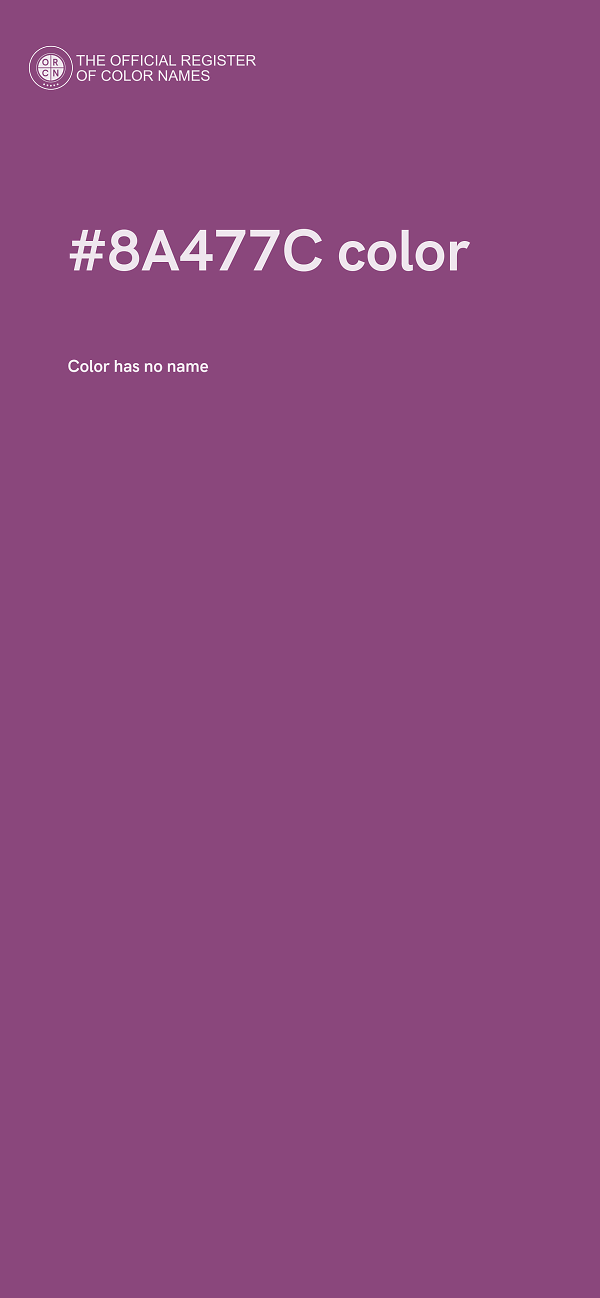 #8A477C color image