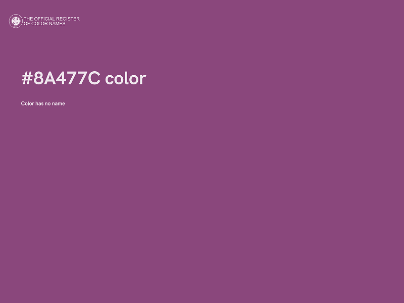#8A477C color image
