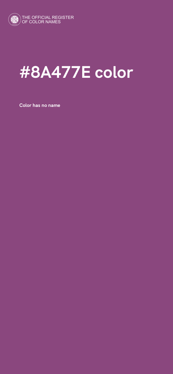 #8A477E color image