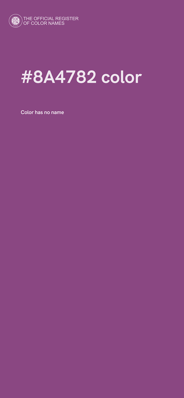 #8A4782 color image