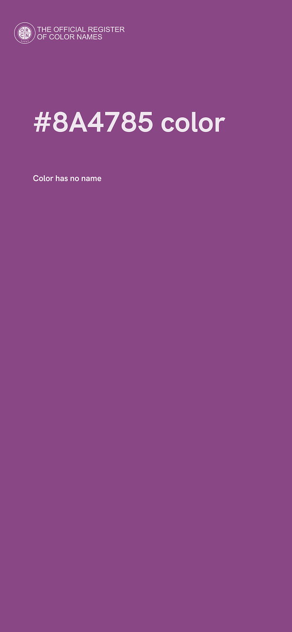 #8A4785 color image
