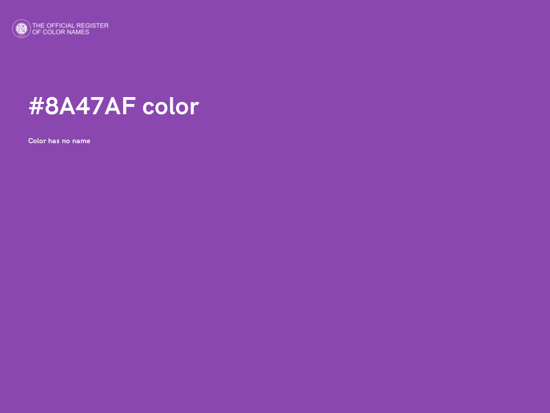 #8A47AF color image