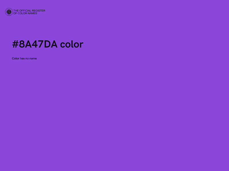 #8A47DA color image