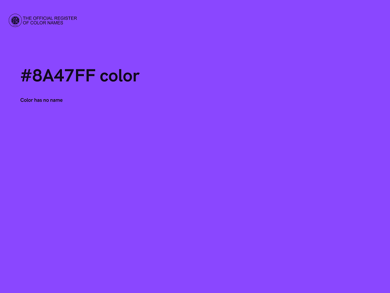 #8A47FF color image