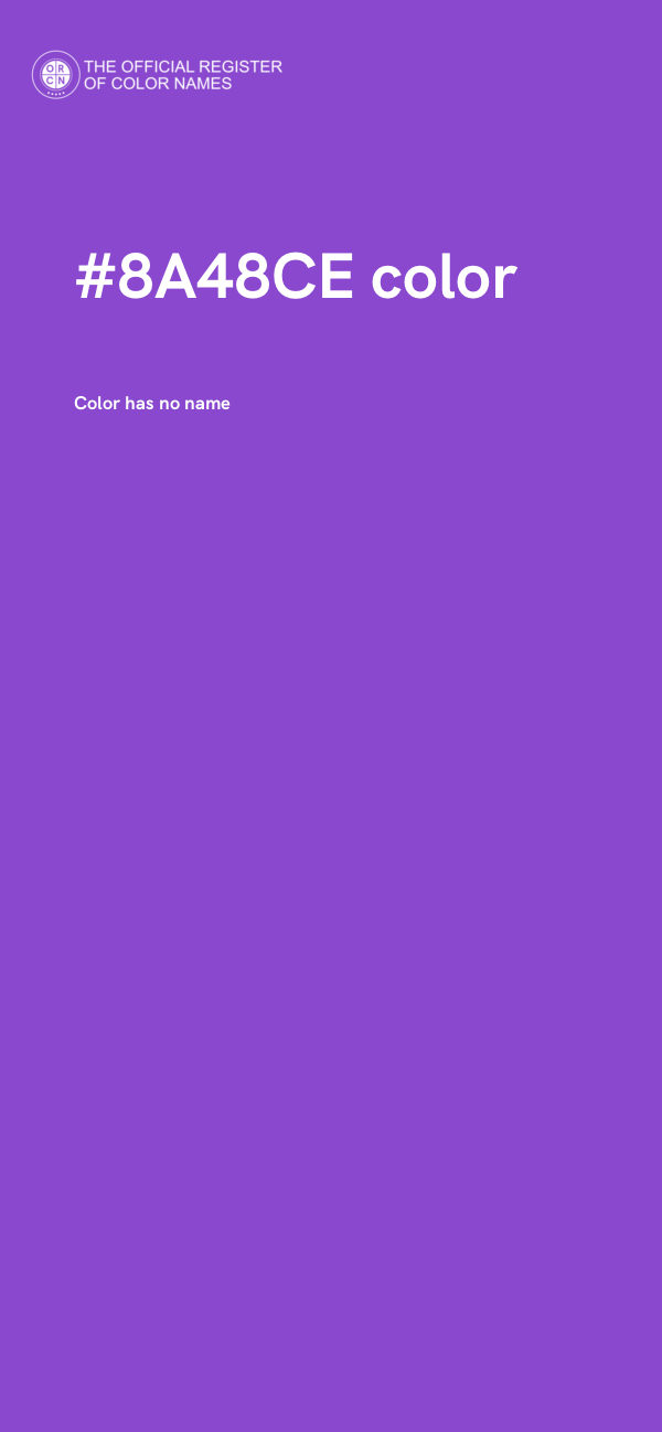 #8A48CE color image