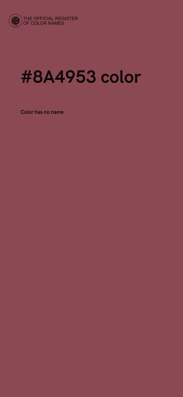#8A4953 color image