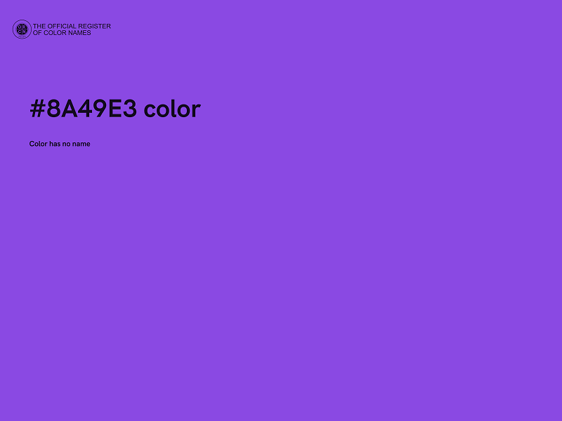 #8A49E3 color image