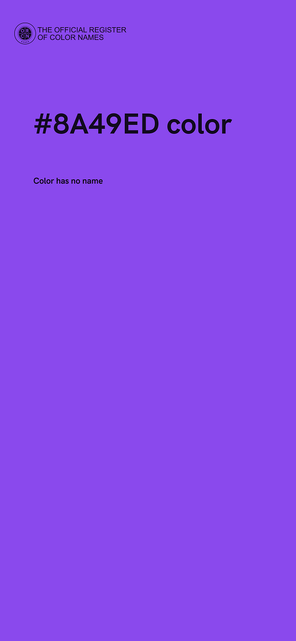 #8A49ED color image