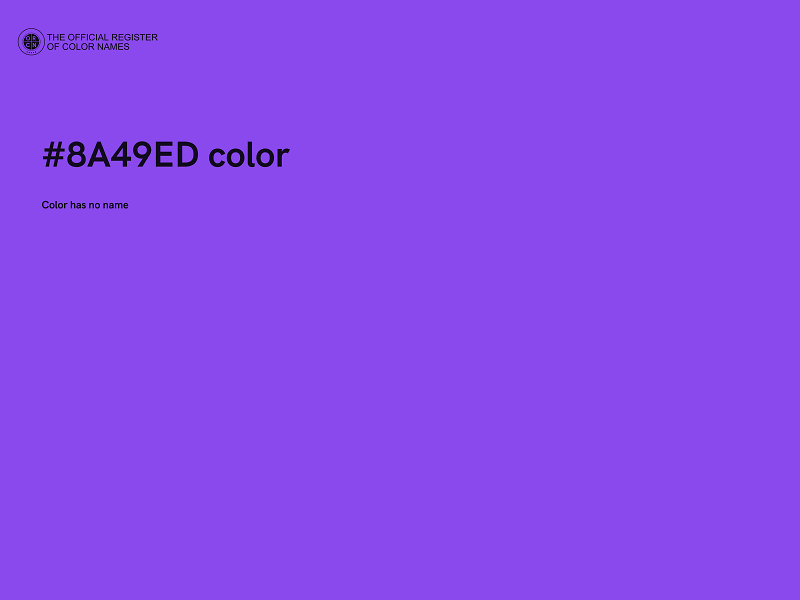 #8A49ED color image
