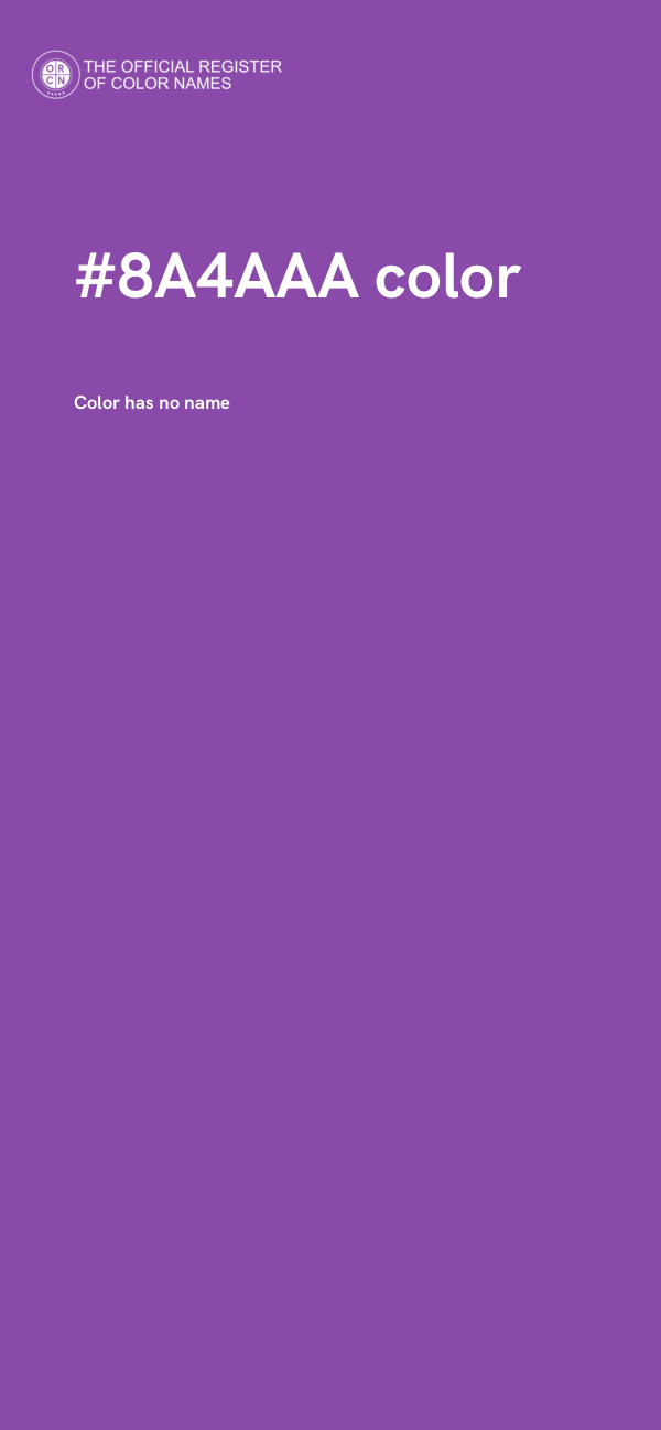 #8A4AAA color image