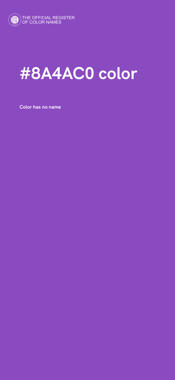 #8A4AC0 color image