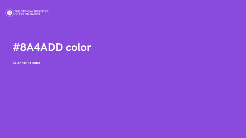 #8A4ADD color image