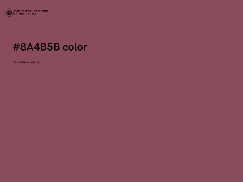 #8A4B5B color image