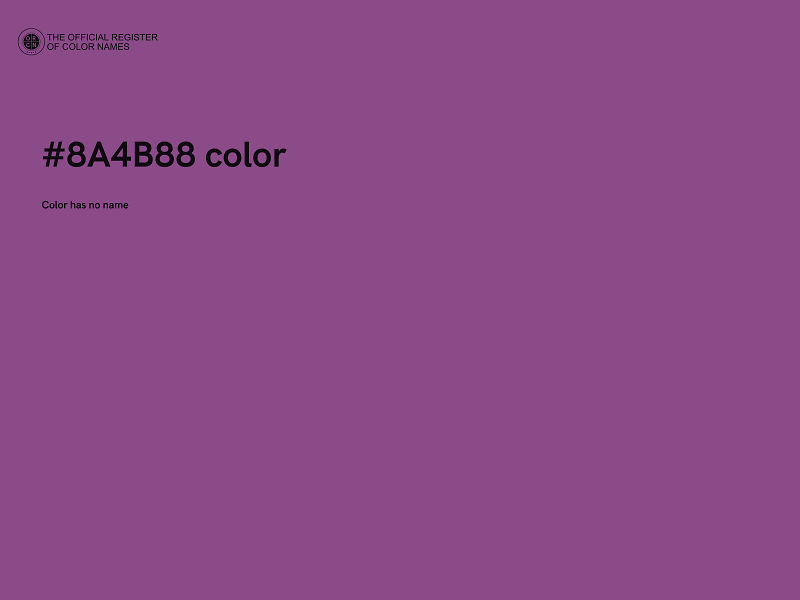 #8A4B88 color image