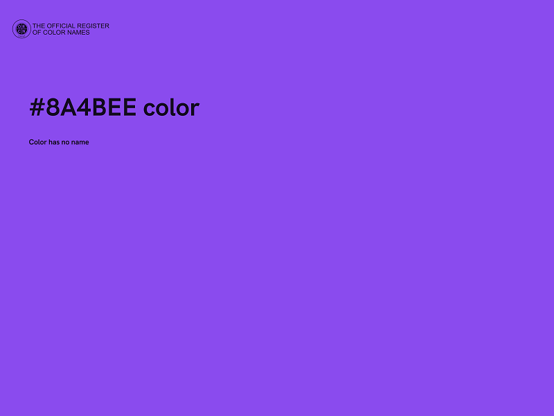 #8A4BEE color image