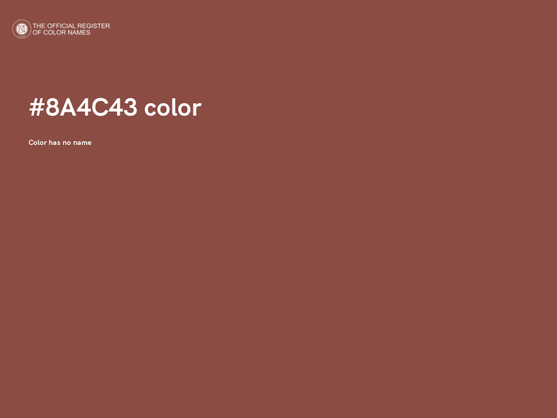 #8A4C43 color image