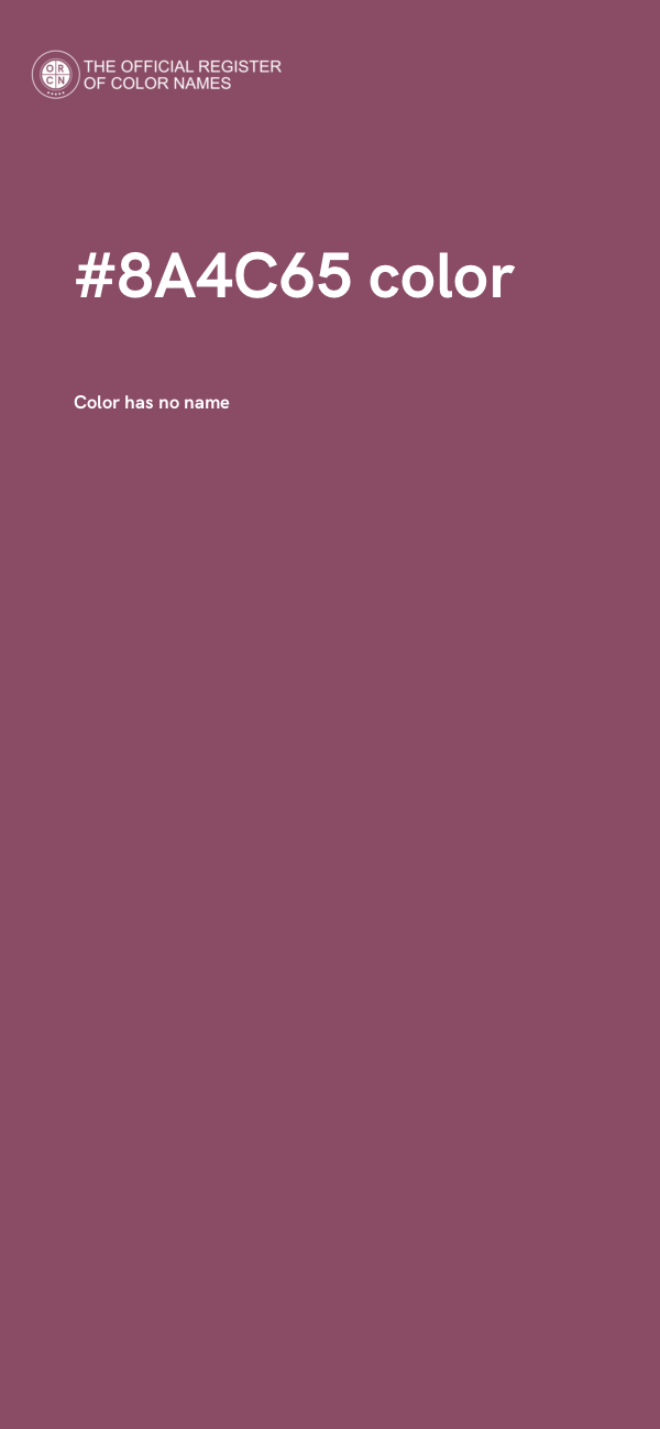 #8A4C65 color image