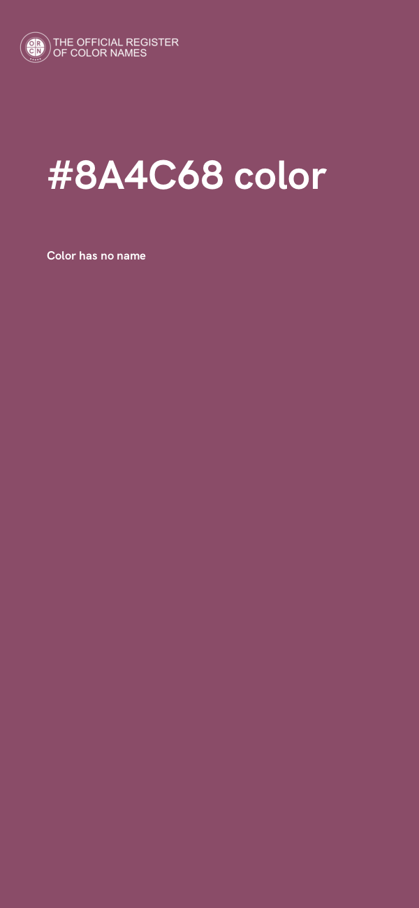 #8A4C68 color image