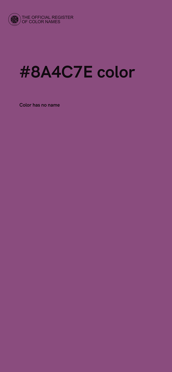 #8A4C7E color image