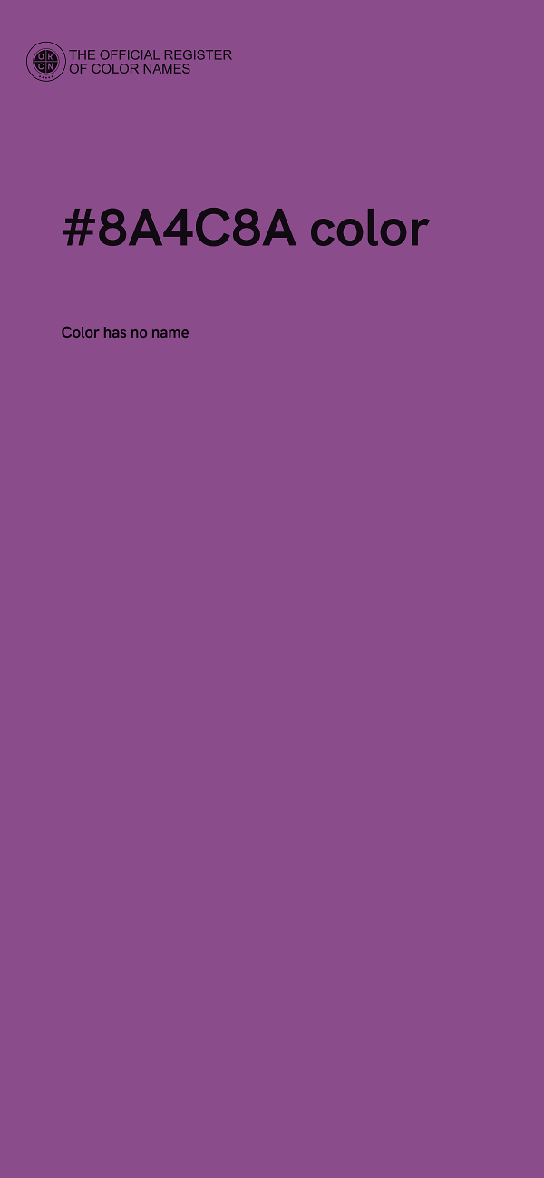 #8A4C8A color image