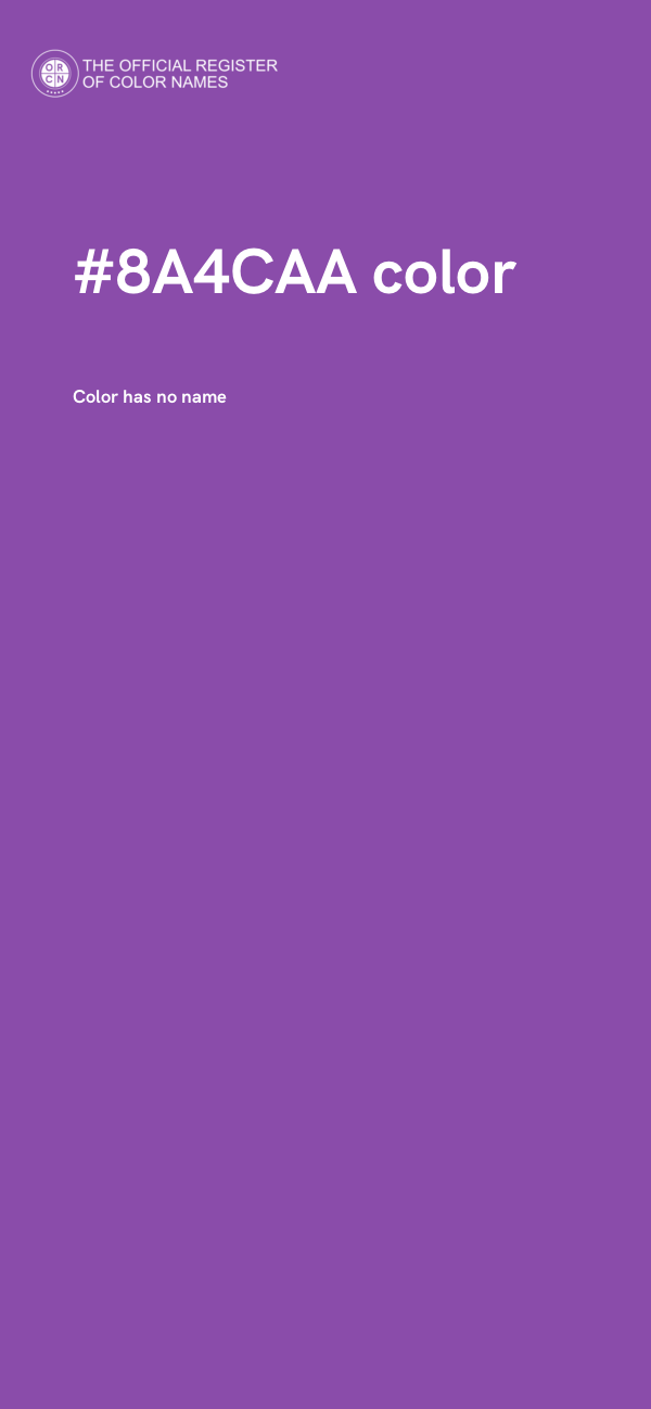 #8A4CAA color image