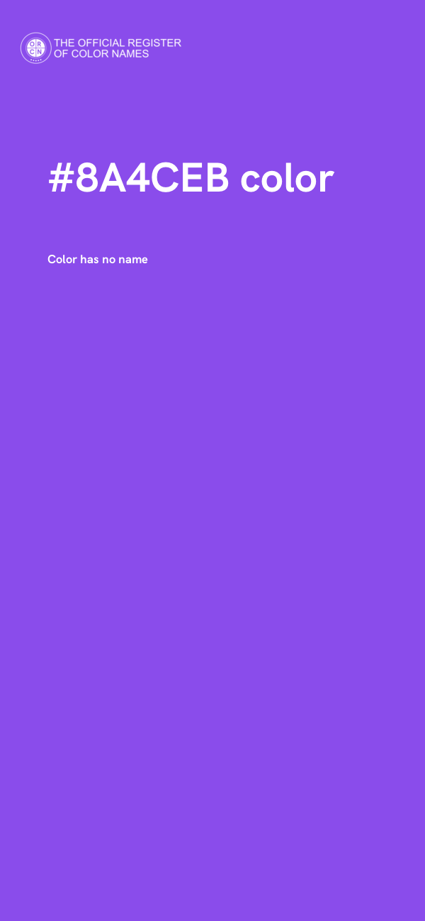 #8A4CEB color image