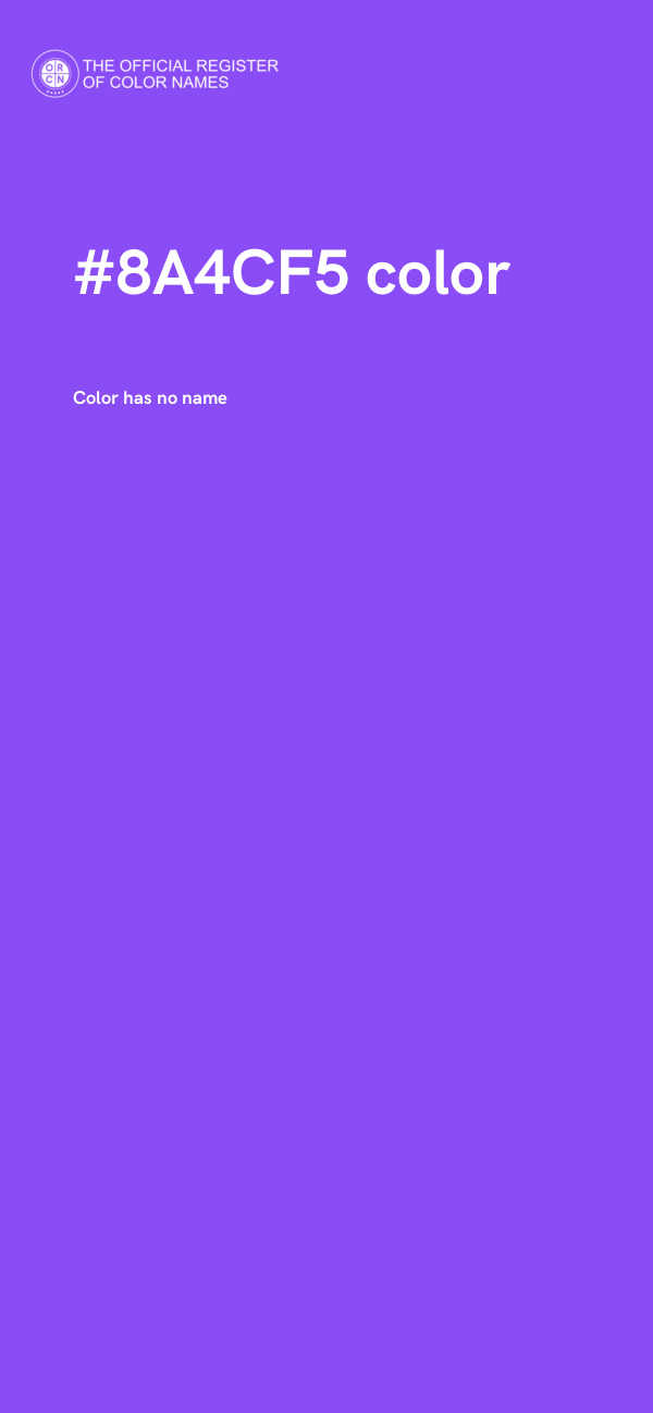 #8A4CF5 color image