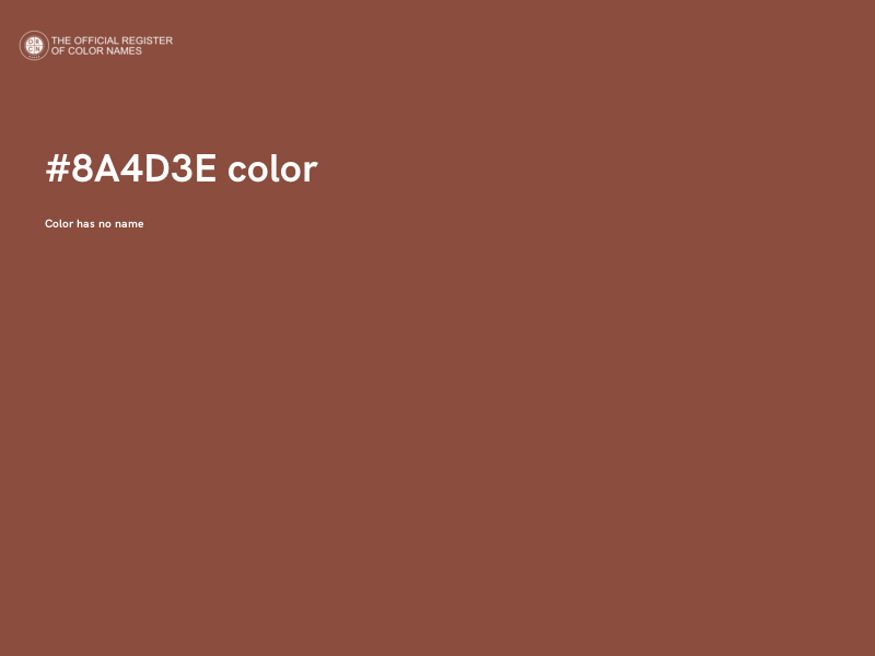#8A4D3E color image
