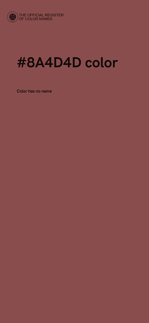 #8A4D4D color image