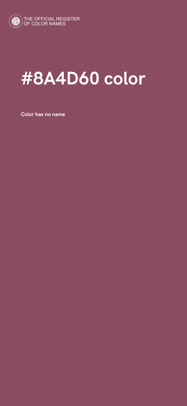 #8A4D60 color image