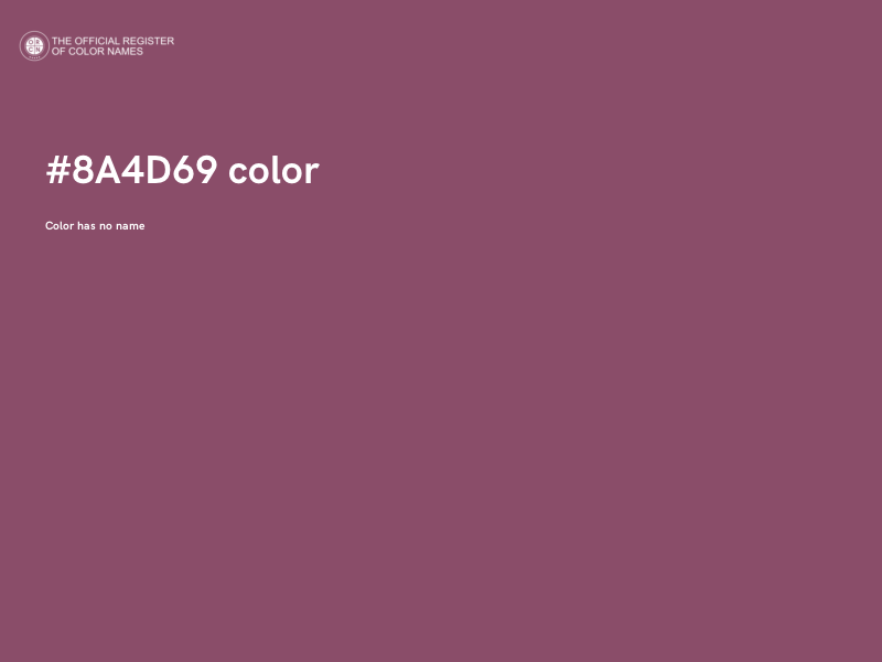 #8A4D69 color image