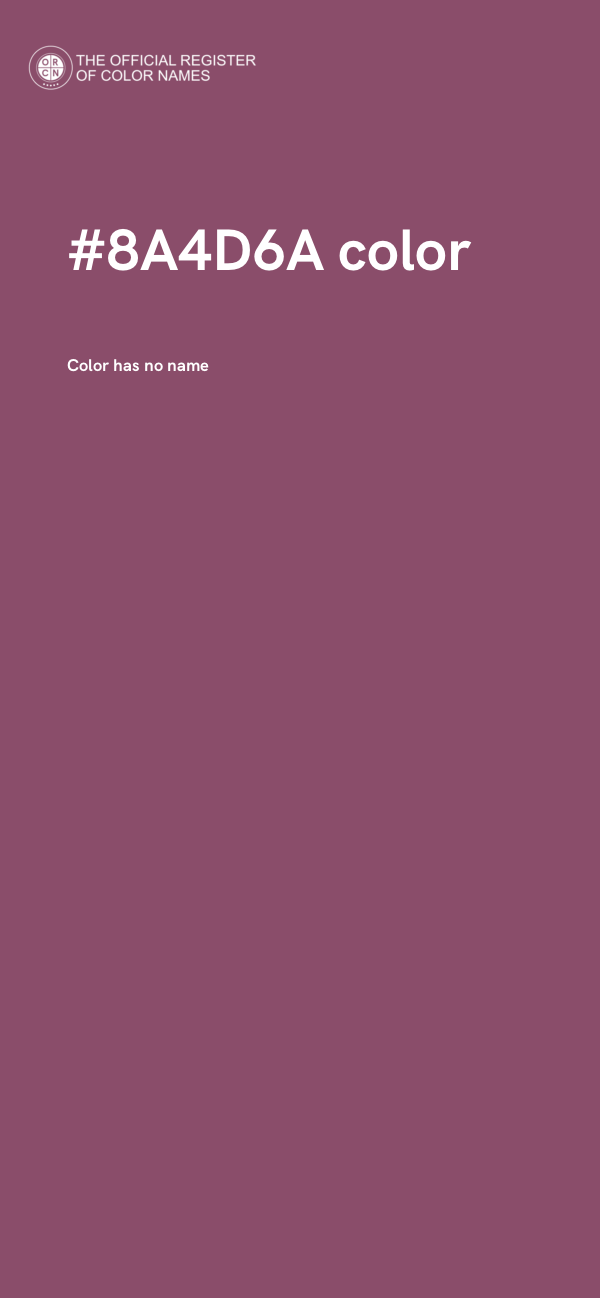 #8A4D6A color image