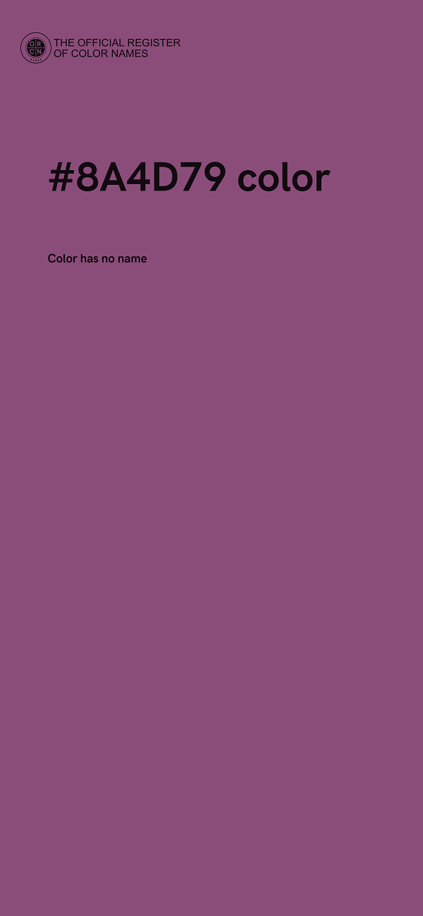 #8A4D79 color image