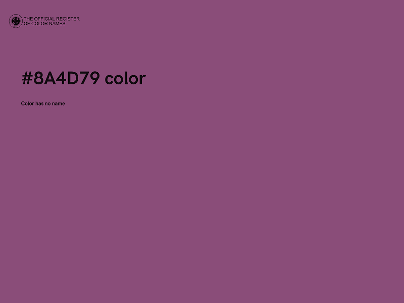 #8A4D79 color image