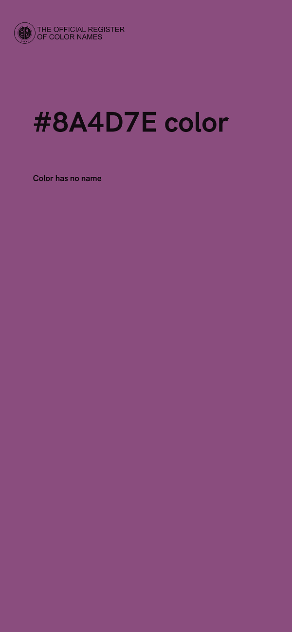 #8A4D7E color image