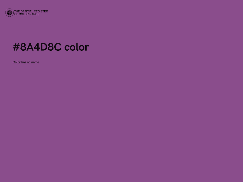 #8A4D8C color image