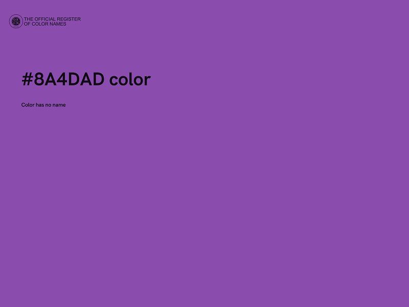 #8A4DAD color image