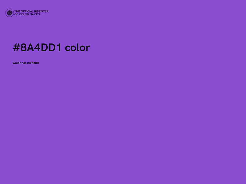 #8A4DD1 color image