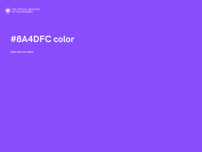 #8A4DFC color image