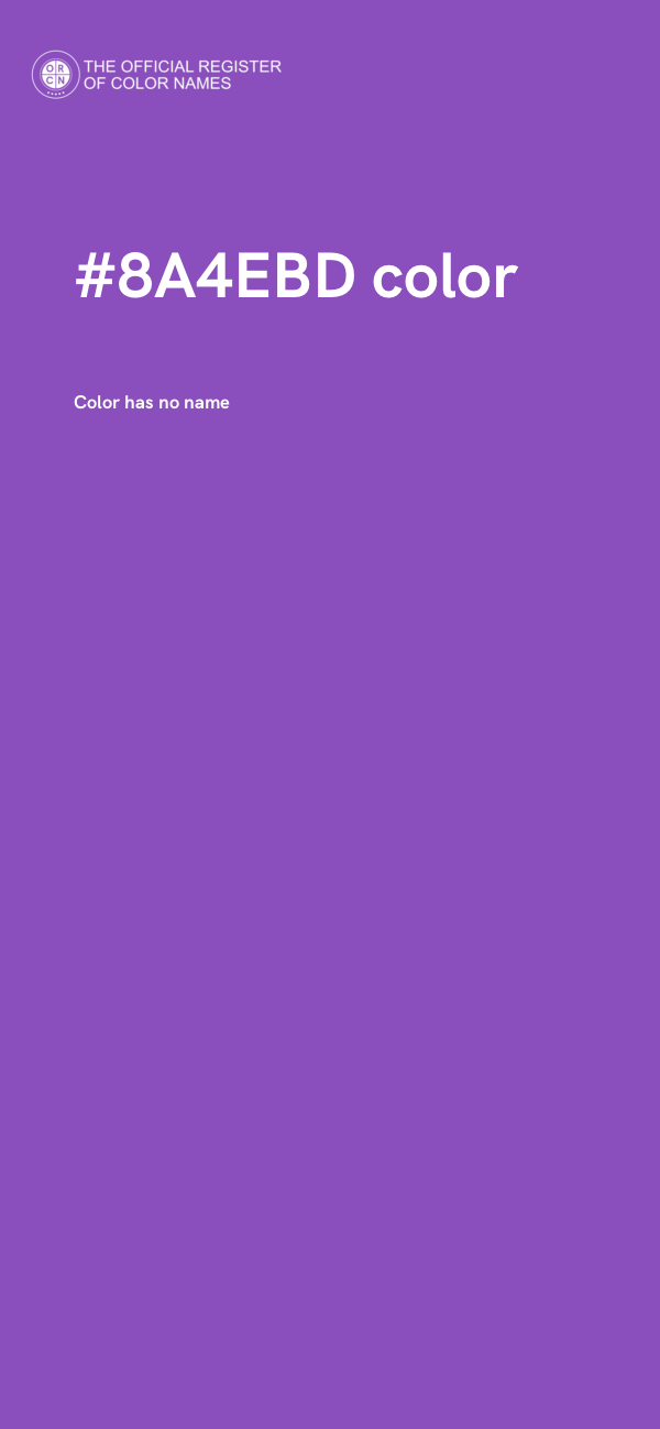 #8A4EBD color image