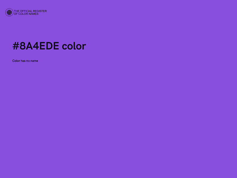 #8A4EDE color image