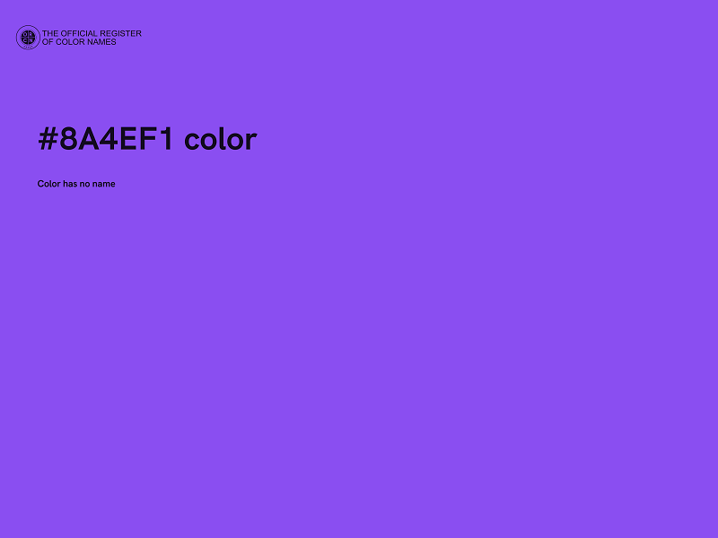 #8A4EF1 color image