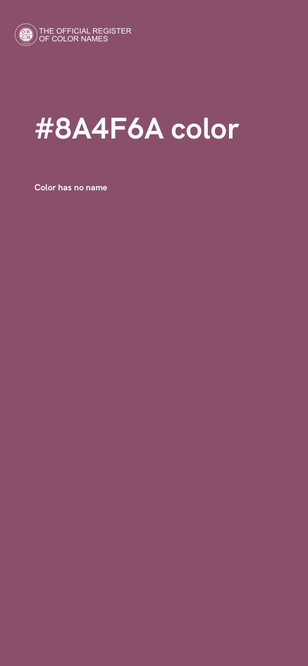 #8A4F6A color image