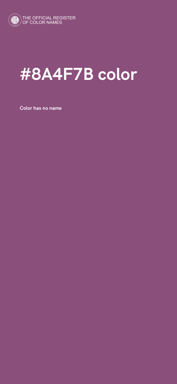#8A4F7B color image