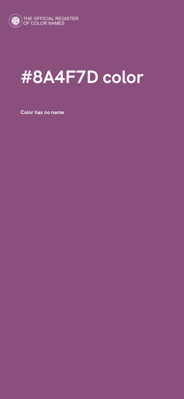 #8A4F7D color image