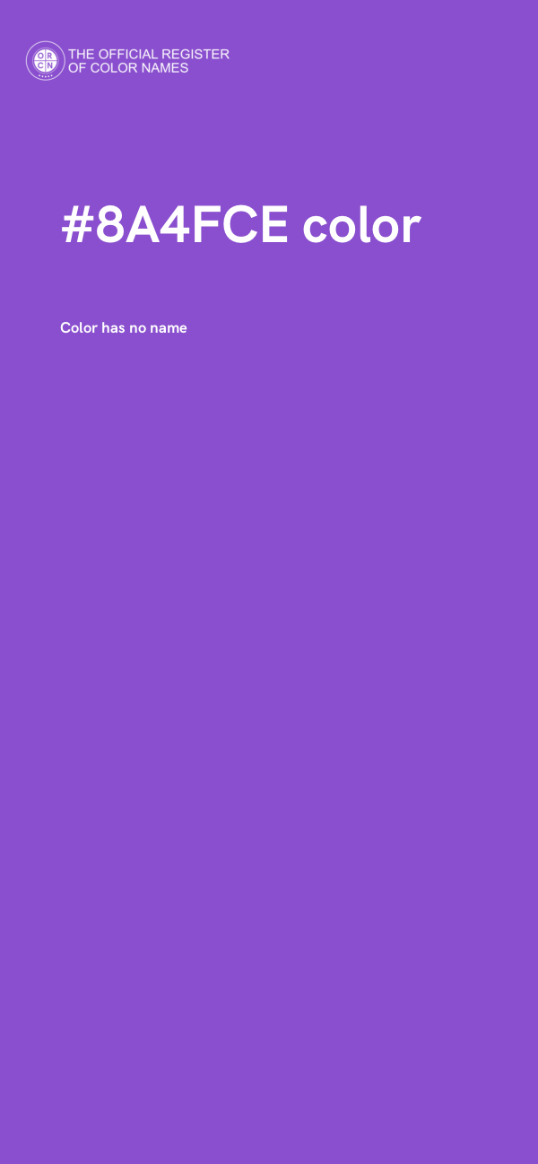 #8A4FCE color image