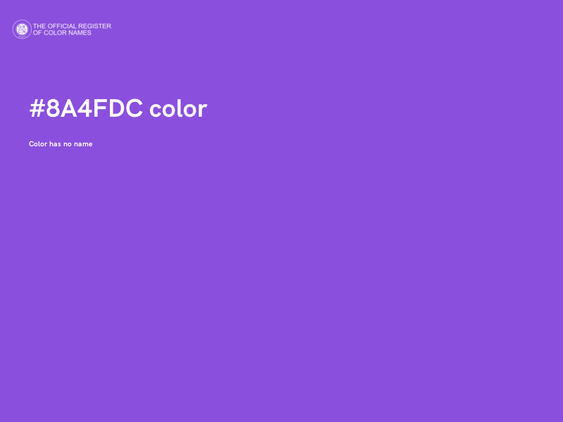 #8A4FDC color image