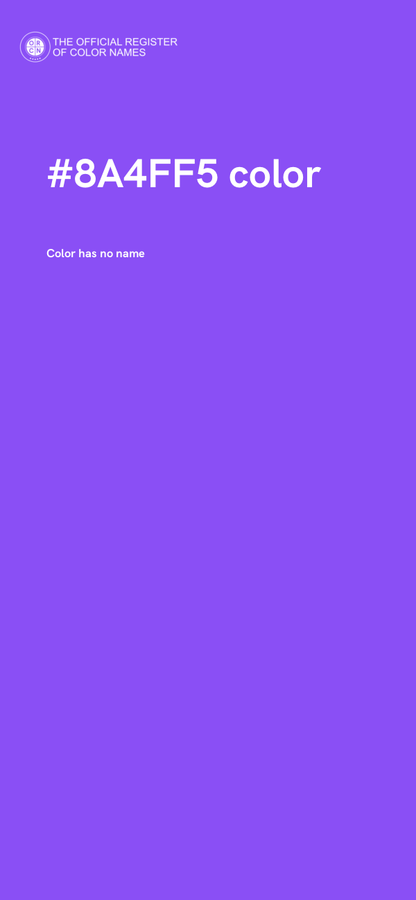 #8A4FF5 color image