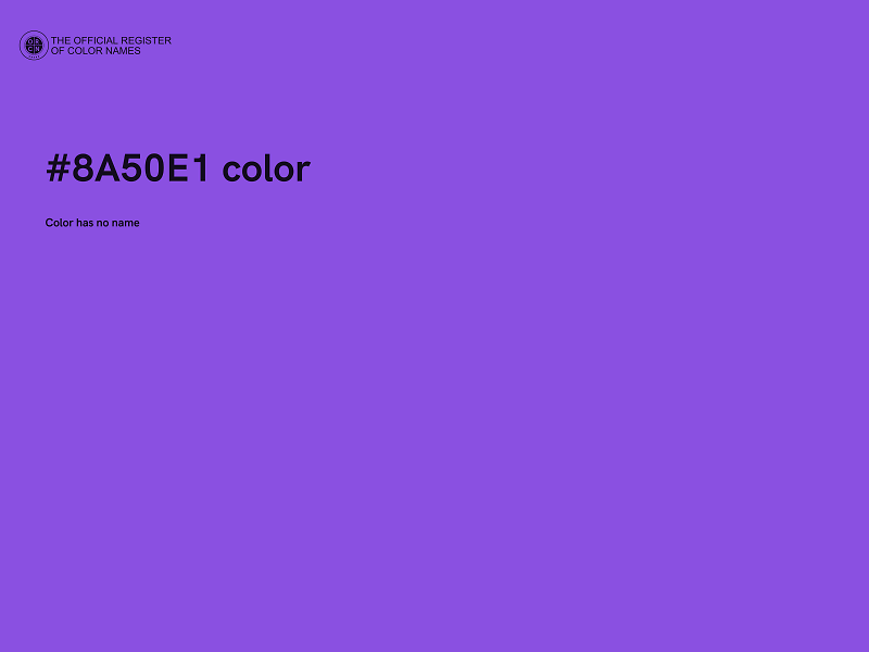 #8A50E1 color image